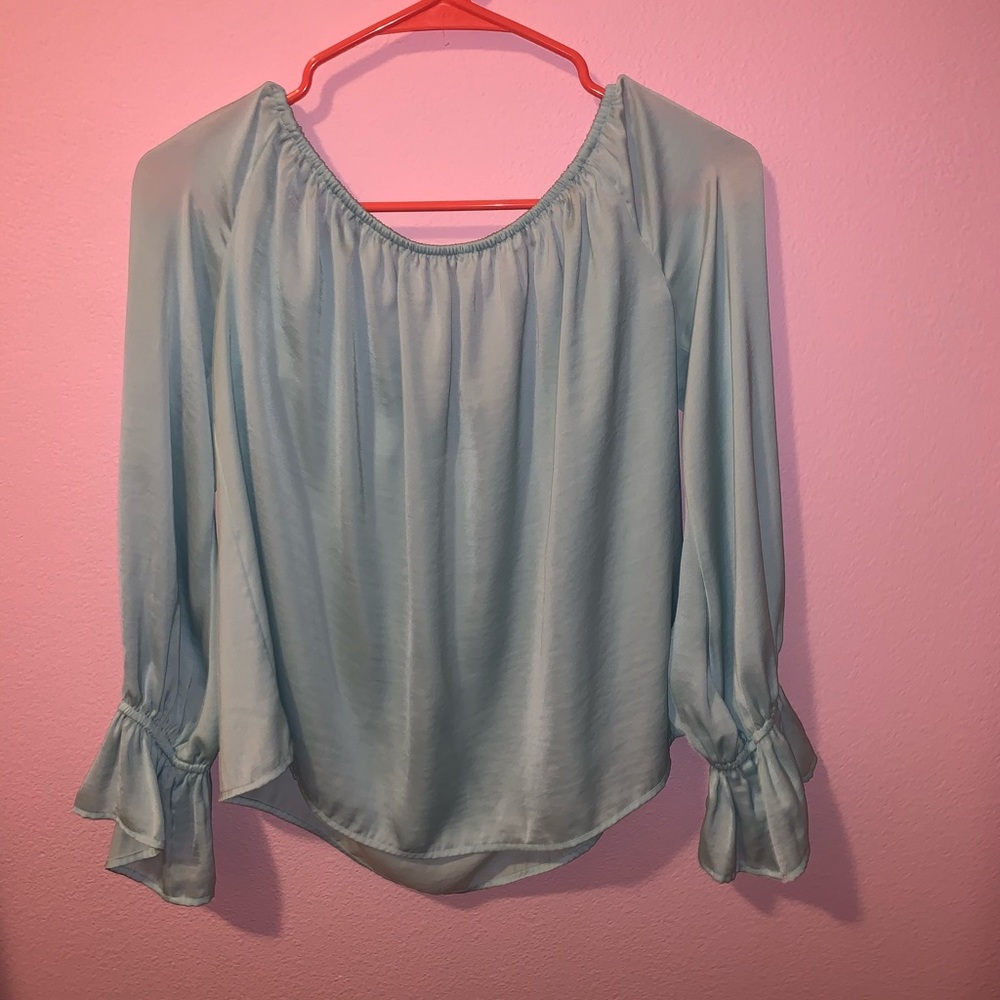 Off the shoulder teal  top